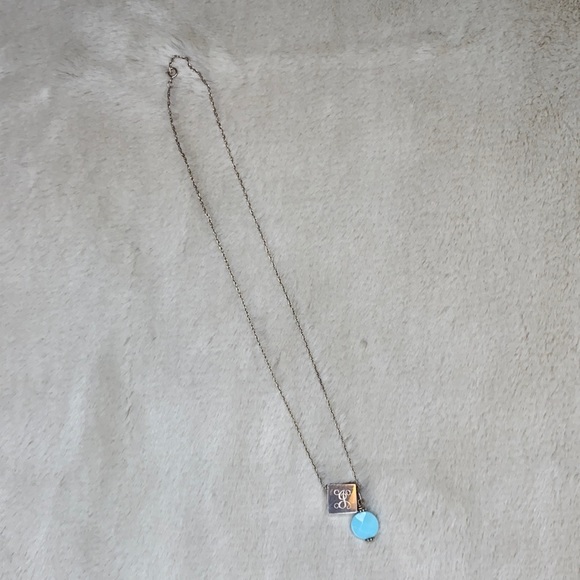 Delicate Silver Charm Necklace with J Initial - Picture 3 of 5